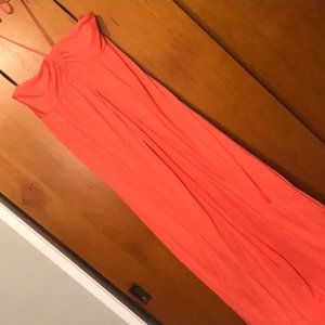 LAUNDRY BY DESIGN CORAL HALTER MAXI DRESS